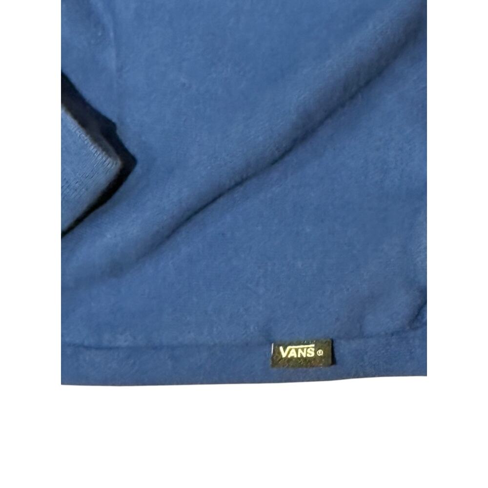 Vans Men's Large Loose Fit Royal Blue Crewneck with Yellow Script - Picture 5 of 7